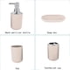 thumbnail image 3 of Juego de accesorios de baño de cuatro piezas caqui con dispensador de jabón, cepillo de dientes, vaso y jabonera, juego de plástico dental T-216-4, 3 of 6