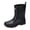 Black, variant on Women's Ankle Waterproof Rain Boots for Gardening Fishing Hiking Beach Clamming Outdoor Work Brown B