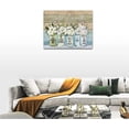 thumbnail image 4 of Farmhouse Flower Bathroom Decor Wall Art Bathroom Pictures Wall Decor Just Breathe Canvas Painting Prints Artwork Home Decorations Framed for Bedroom 12inx16in, 4 of 6