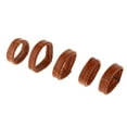 thumbnail image 2 of Yinanstore 5pcs Watch Band Strap Hoop Loop Watches Leather Retainer Holder - Brown, 18mm, 2 of 7
