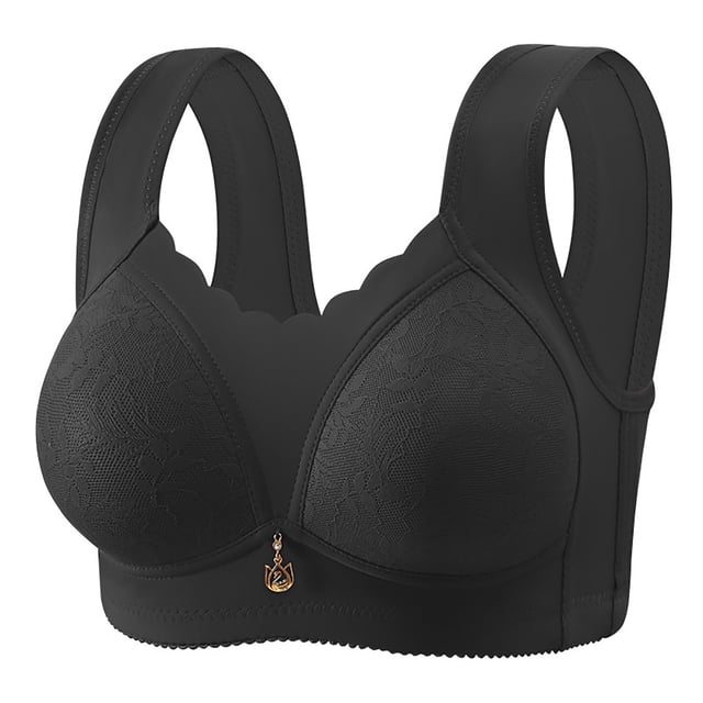 Bra Cover for Women with Gathered Lace Back and Side Support for Plus Size, Nylon-Spandex Blend, Hand Wash Only, 1 PC