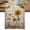 Burnt Orange, variant on Sunflowers Cotton Linen Table Runner for Dining Kitchen, Spring Summer Bees Yellow Floral Grey Wedding Outdoor Party Tablerunners Decoration, Dresser Scarf Coffee Tablecloth Runners 13x90 Inches