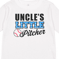 thumbnail image 4 of Inktastic Baseball Uncles Little Pitcher Boys Long Sleeve Toddler T-Shirt, 4 of 5