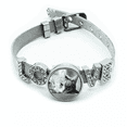 thumbnail image 1 of Animal puro Gato gris foto foto Pulsera pulsera pulsera de cristal amor pulsera ajustable, 1 of 2