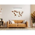 thumbnail image 3 of The Cabin Woodworker - Homestyle 3D USA Map - Medium (22" x 13.32") - Farmhouse - State & Capitals, 3 of 4