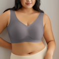 thumbnail image 2 of Plebaso Women's Wireless T Shirt Bras Seamless Full Coverage Bralettes Ladies Wide Strap Everyday Bras, 2 of 7