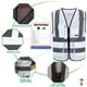 thumbnail image 5 of Chaleco de Seguridad A-SAFETY Blanco de Alta Visibilidad con 4 Tiras Reflectantes y 7 Bolsillos, 5 of 6