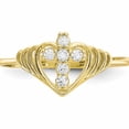 thumbnail image 6 of 10K Yellow Gold Cz Cross Ring (Size 6) Made In United States 10c1281, 6 of 6