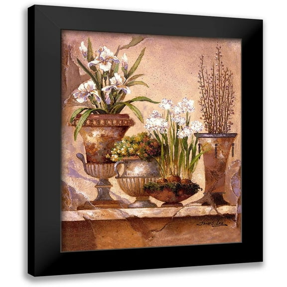 Lee, James 12x14 Black Modern Framed Museum Art Print Titled - Floral Elegance 2