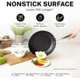 thumbnail image 4 of Granitestone 20 Pc Complete Pots and Pans Set Non Stick, Pot and Pan Set Cookware Set with Deep Frying Pan and Bakeware, Non Stick Pots and Pan Set with Utensils, Oven/Dishwasher Safe, Black, 4 of 7