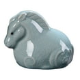 thumbnail image 1 of simhoa Ceramics Tea Pet Adorable Small Animal Sculpture for Tea Room Bookcase Hotel Horse, 1 of 8