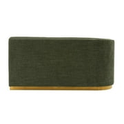 Manhattan Comfort Daria Sofa with Solid Wood Frame in Olive Green