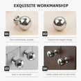 thumbnail image 2 of WHAMVOX Brass Cabinet Knob Silver Drawer Handle for Furniture Decor Multipurpose Durable Elegant Design, 2 of 8