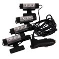 thumbnail image 2 of Encendiendo 4 x 3LED Accesorios para el interior del automóvil Luz decorativa de la lámpara de la atmósfera Ndcxsfigh Accesorios para autos y motos, 2 of 7