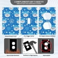 thumbnail image 3 of Yayeee Blank Wall Plate Cover 1-Gang 4.5"x2.7" Home Unused Decorative Outlet, Blue Bears, 3 of 7