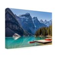 thumbnail image 2 of Pierre Leclerc Photography 'Moraine Canoes' Canvas Art, 2 of 4
