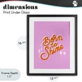 thumbnail image 4 of Stupell Industries Eclectic Born To Shine on Pink Black Framed Print Under Glass, 13 x 16, by Indira Prieto | IndySign, 4 of 8