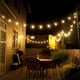 thumbnail image 2 of Guirnalda de luces para exteriores de 50 pies, luces LED con 50 bombillas inastillables, impermeable, para exteriores, para café, para patio trasero (50 pies), 2 of 5