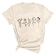 thumbnail image 3 of MHFRRA Camiseta de Manga Corta con Estampado de Cristal de Colores para Mujer, Informal, de Moda de Verano Beige, 3 of 3