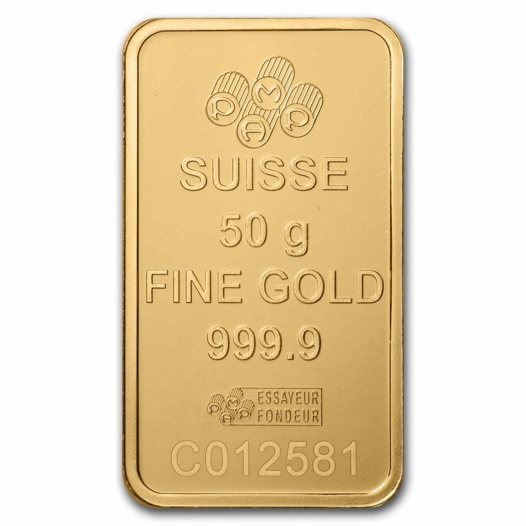 50 gram Gold Bar - PAMP Suisse Rosa (In Assay)
