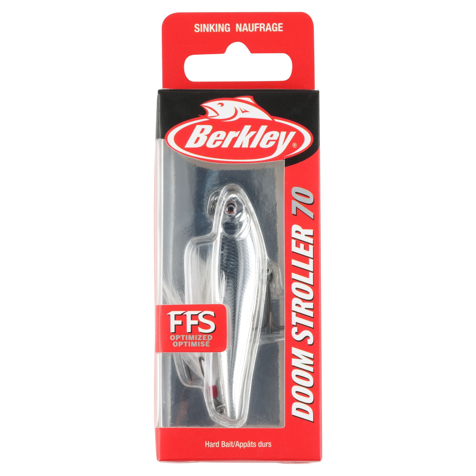 Berkley Doom Stroller Fishing Lure, 2.75 in, Chrome (1-count)