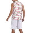 thumbnail image 2 of Naloa Watermelon Basketball Jersey Reversible Men's Mesh Athletic Sports Shirts Training Practice S-4XLX-Large, 2 of 6