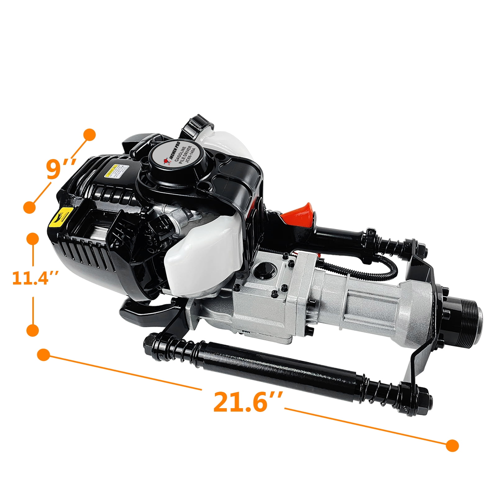 4 Stroke 38CC JKCHEN PRO Gas Powered T Post Driver Hammer Drills, Gasoline Pile Driver Fencing Tool Machine