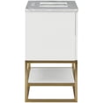 thumbnail image 6 of Meridian Furniture Monad White Bathroom Vanity, 6 of 16