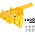 thumbnail image 1 of Drilling Jig Kit for Wood Dowels - 6mm/8mm/10mm, 15-Piece Set (Yellow), 1 of 5