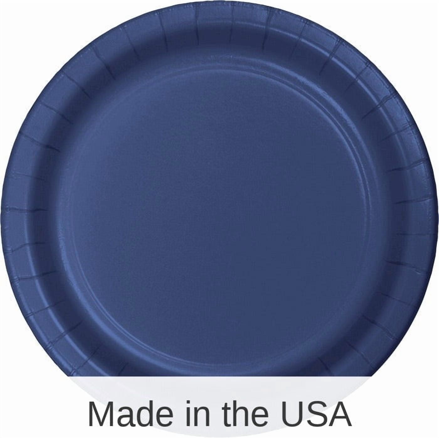 240/Case Bulk Navy Sturdy Style Paper Banquet Plates 10.25 inch