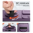 thumbnail image 3 of Suritch Phone Case for Samsung Galaxy S25 with 360° Rotatable Hand Strap Grip, Invisible Kickstand and Slide Camera Cover, Rugged Shockproof Protective Cover, Purple, 3 of 8