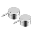 thumbnail image 2 of Support pour 2x Canettes de Carburant en Acier Inoxydable, Canettes de Carburant pour Réchaud à Aliments, Support Rond pour Carburant avec Couvercle pour Réchauds de Buffet, 2 of 8