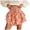 Orange, variant on zaveiop Floral Skorts for Woman Ruffle Mini Skirt with Shorts Underneath Causal Summer Boho Outfits (Wine, XL)