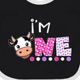 thumbnail image 4 of Inktastic I'm 1 Cute Cow and Polka Dots Boys or Girls Baby Bib, 4 of 4