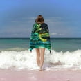thumbnail image 6 of PHYHOO Cactus Design Sand Free Microfiber Beach Towel Lightweight Oversized Quick Dry for Kids &amp; Adults for Swimming, Pool, Camping, Yoga, Traveling Essentials 30x60in, 6 of 8
