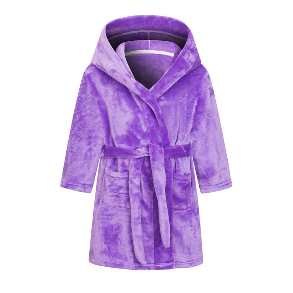 Esaierr Boys Girls Bathrobes，,Toddler Boy Girl Robes，kids Long Robe