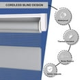 thumbnail image 3 of LUCKUP Cordless Zebra Blinds Roller shades for window Day and Night Blind Dual Layer Light Filtering Shade Light Control Room Darkening Horizontal Window Treatment 38" W X 72" H, Grey, 3 of 7