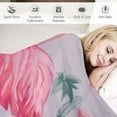 thumbnail image 3 of ARISTURING Flamingo Blanket Soft Warm Pink Flamingo Animal Throw Blanket Gifts for Women Girls Flamingo Stuff Decor Cozy Plush Lightweight Flannel Gifts Blankets for Adults Kids, 3 of 6