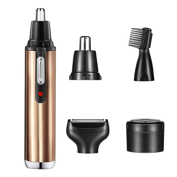 WQJNWEQ Electric Nose Trimmer Four-In-One Men's Razor USB Rechargeable Shaver Electric Eyebrow Trimmer Nose Hair Trimmer Gifts Makeup