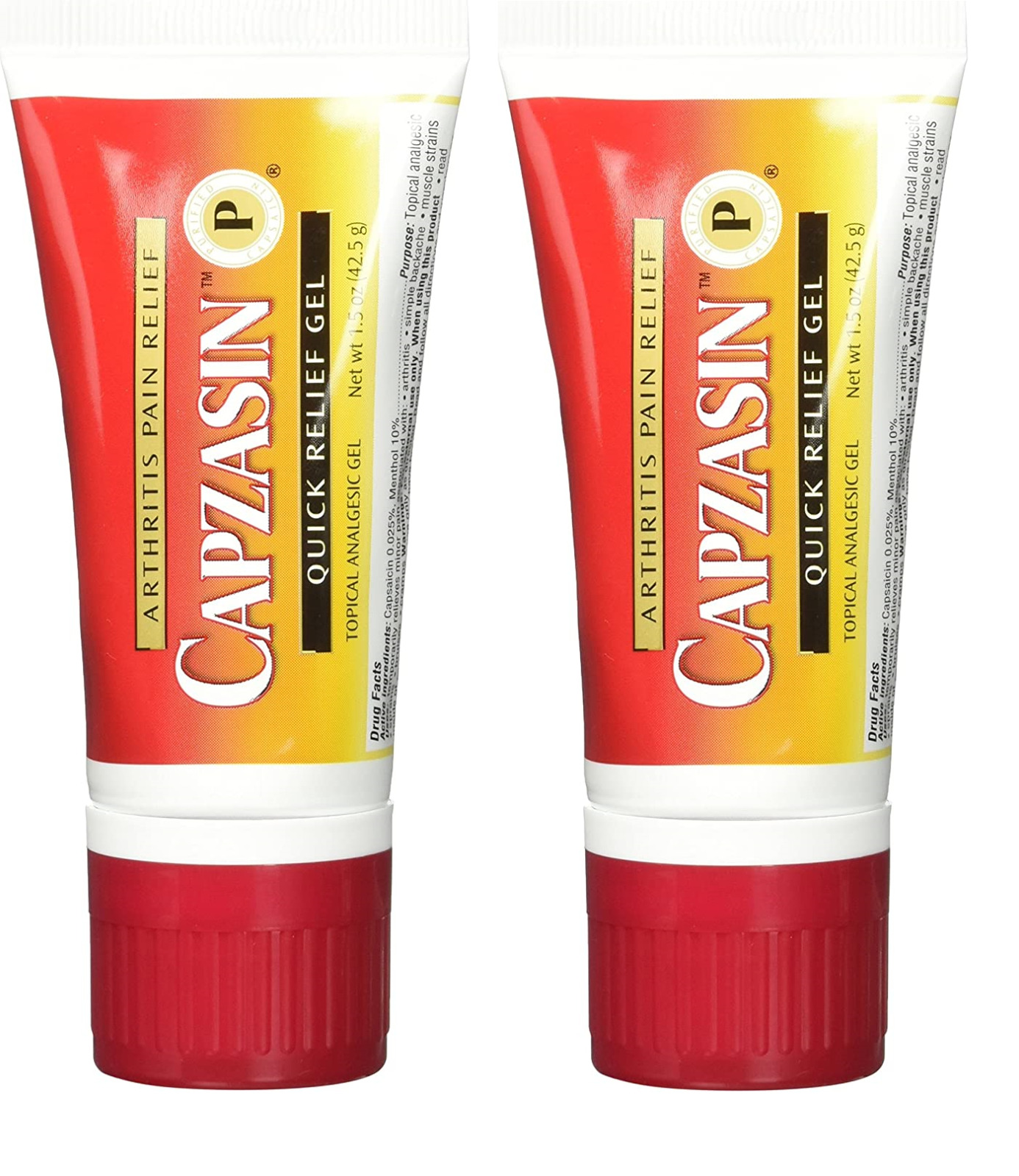 Capzasin Quick Relief Gel Topical Analgesic Gel 1.5 oz (2 )