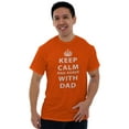 thumbnail image 2 of Keep Calm And Agree With Dad Crown Men's Graphic T Shirt Tees Brisco Brands L, 2 of 2