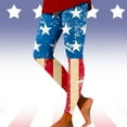 thumbnail image 2 of Pimfylm Womens Leggings for American 4Th of July Leggings Pants for Yoga Running(Blue,M), 2 of 5