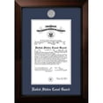 thumbnail image 2 of Campus Images CGCLG001 10 x 14 in. Patriot Frames Coast Guard Certificate Legacy Black Cherry Frame with Gold Medallion, 2 of 2