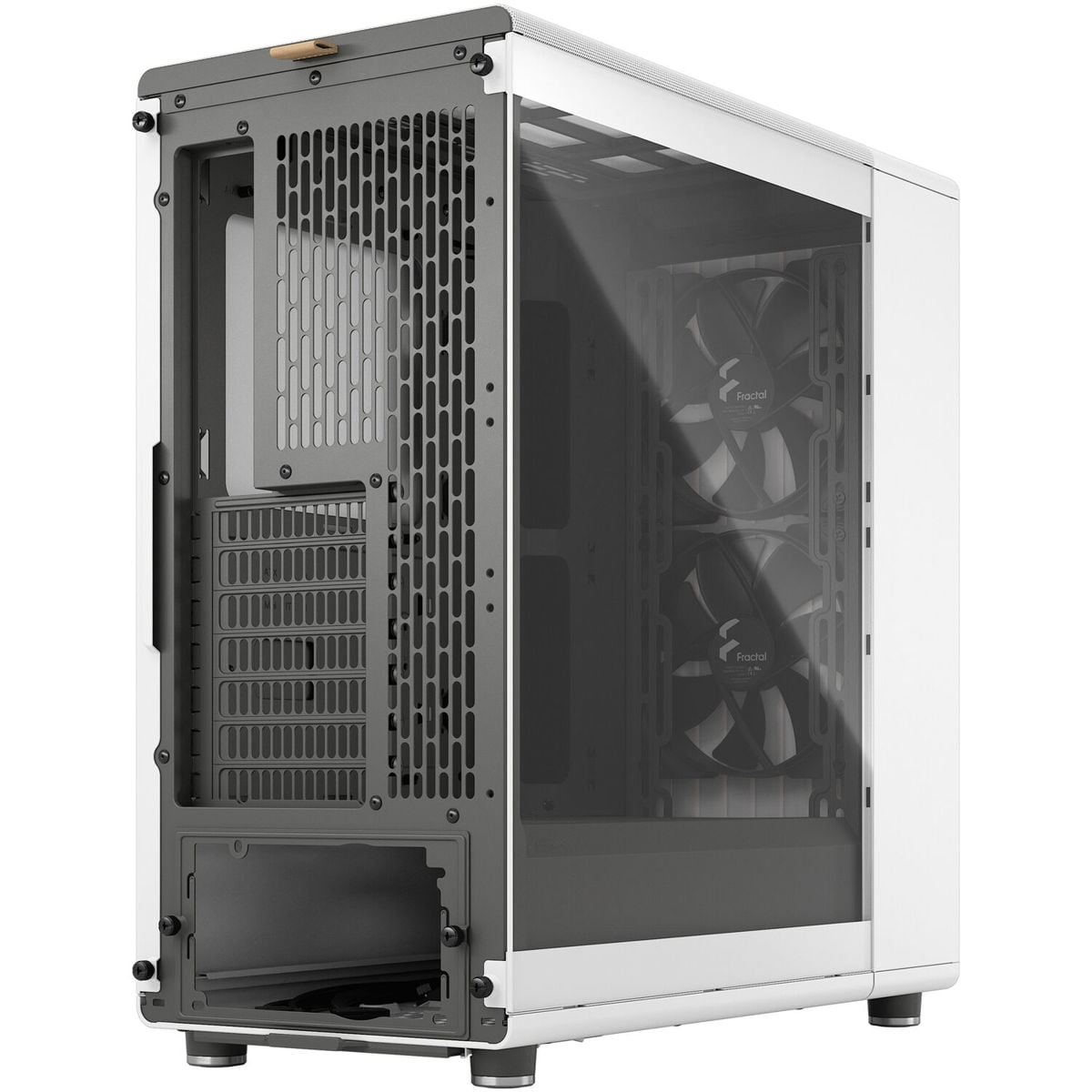 Fractal Design North ATX mATX Mid Tower PC Case, Chalk White