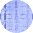 thumbnail image 1 of Ahgly Company Indoor Round Oriental Blue Industrial Area Rugs, 4' Round, 1 of 4