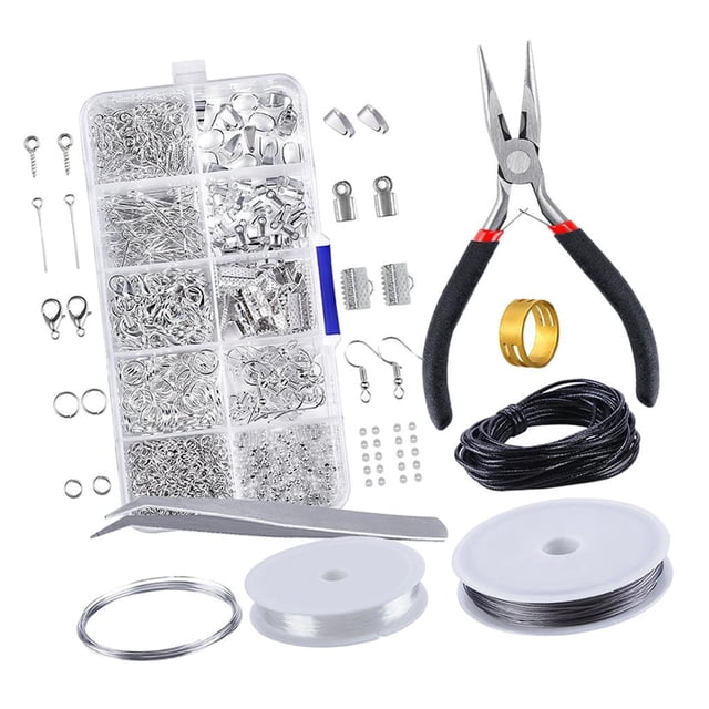 Kits de Fabricación , Tono Pteado, Bricoje, Principiantes, Herramientas de Reparación de Alicates de Ambre para Abalorios Gloria Kits de fabricación de joyas
