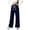 Navy, variant on Gunia Girls Sweatpants Baggy Letter Print Casual Wide Leg Pants Loose Fit Comfortable Trousers Youth Children Fashion Athletic Pants With Pockets 4-16 Years
