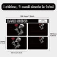thumbnail image 2 of Black Credit Card Skin Debit Card Skins Sticker Cover No Bubble Slim Small Chip Personalized Bank Card Protecting Decals PVC Waterproof for Transportation Key Card Skeleton Rose 7.3x5.4Inch, 2 of 6