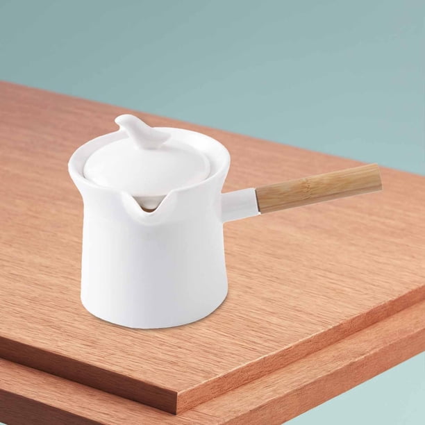 Cacerola de Leche de Cerámica, Utensilios de Cocina Pequeños con Boca, Minicafetera Multifunción, Cacerola para Picnic, Hotel, Comida para Bebé 800ml Soledad Cacerola de leche de cerámica