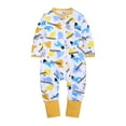 thumbnail image 2 of EnJoCho Spring Outfits for Toddler Boys Girls Baby Sleep Play Pajamas Romper Jumpsuit Printed Clothing Cotton Romper Zip Front Outfits Toddler Trendy Bodysuit Party Wear Home Casual Clothing, 2 of 9